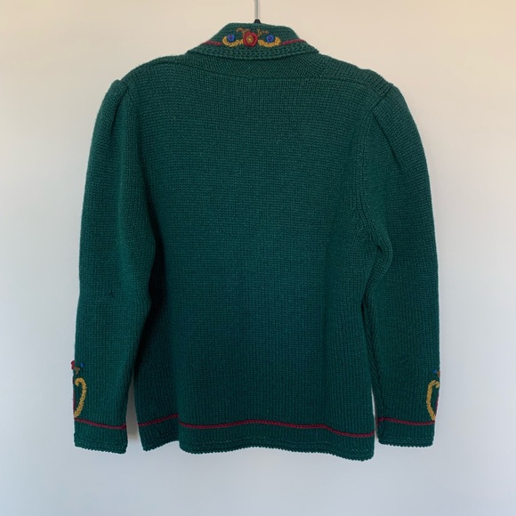 Rare Green Embroidered Cardigan ASO Phoebe Buffay on Friends - Picture 10 of 17